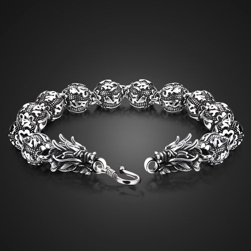 Pulseira de prata masculina