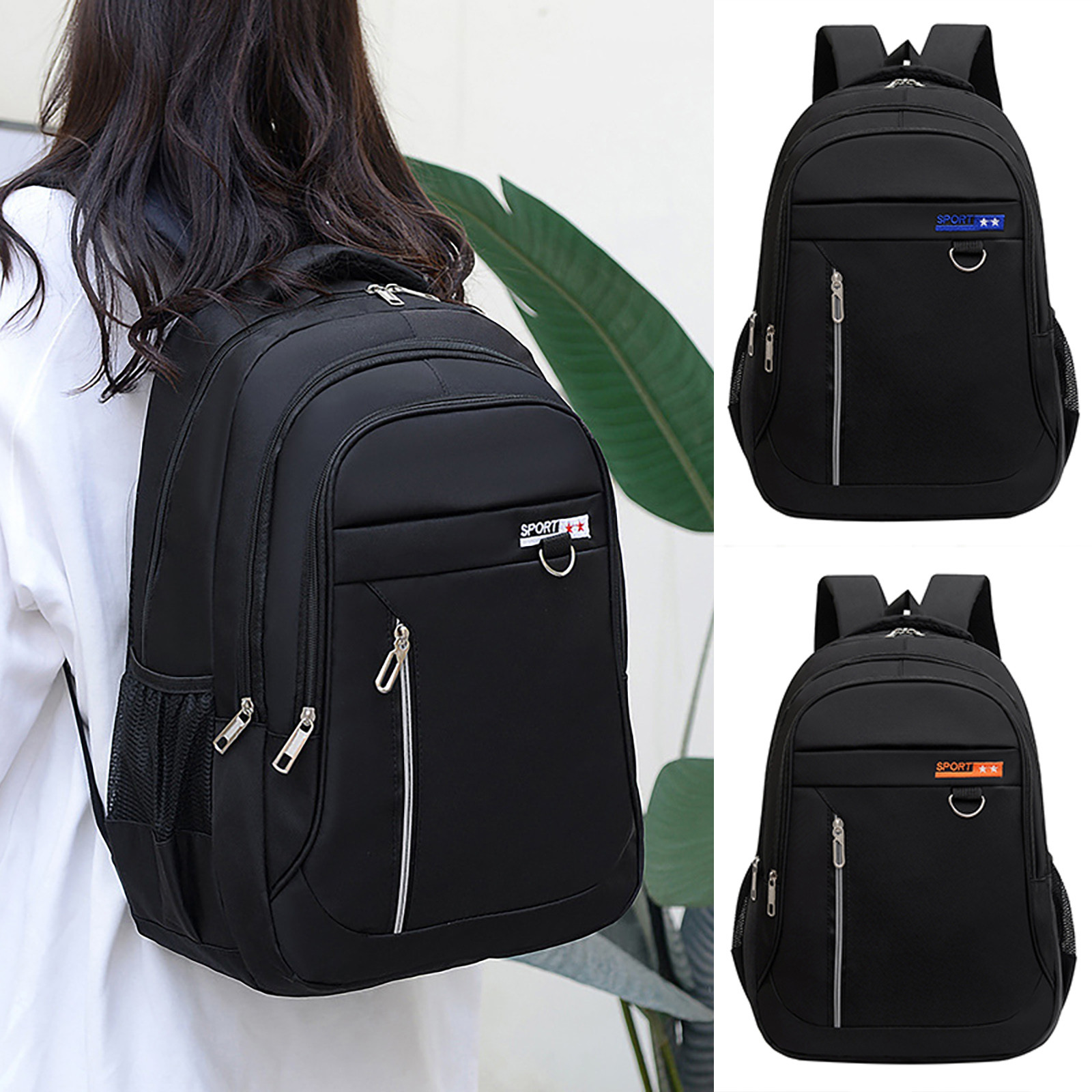 mochila preta feminina