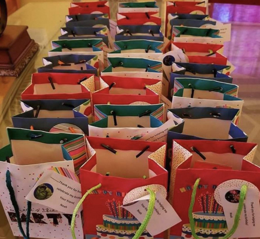 birthday treat bags for school