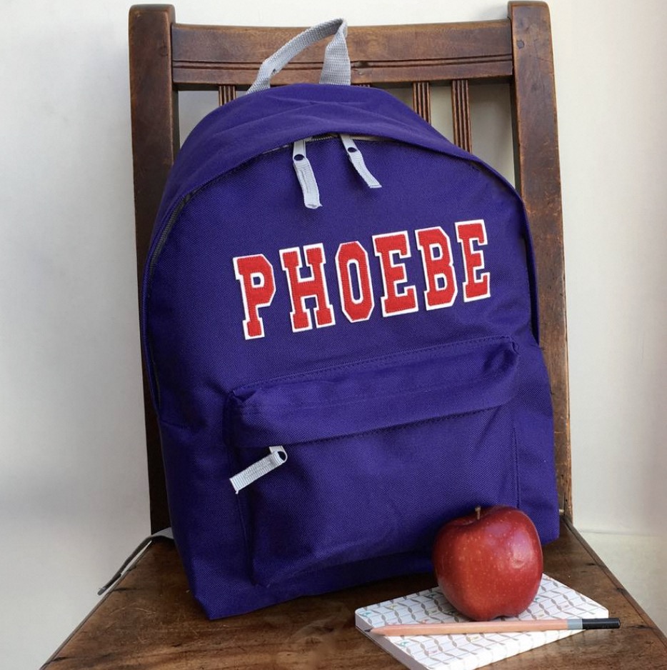 school book bags with name