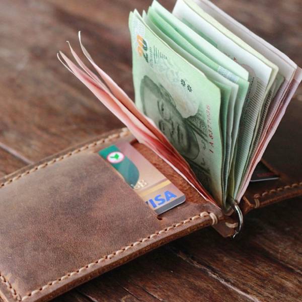 mens money clip wallet