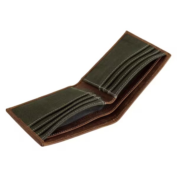 leather bifold wallet