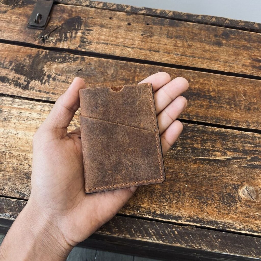 Leather card wallet