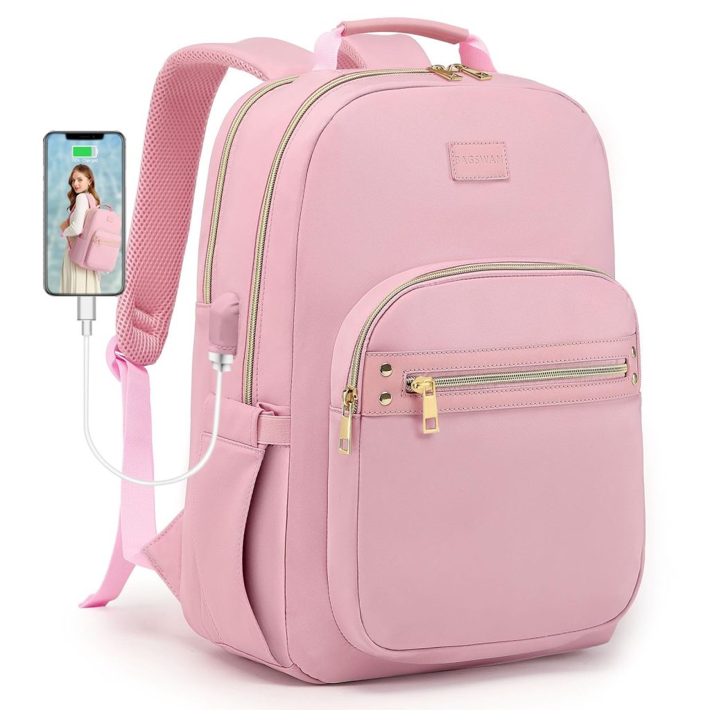 pink backpack